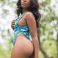 Paradis One Piece Swimsuit yellow/blue